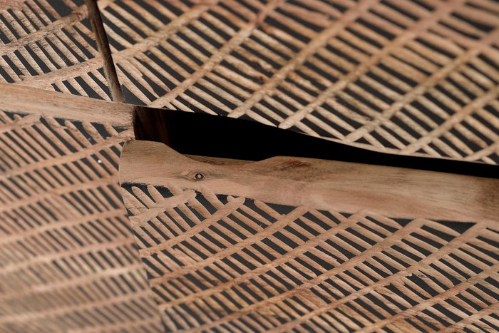 Giner y Colomer Aparador Acacia Natural con Patas Metálicas 200 cm